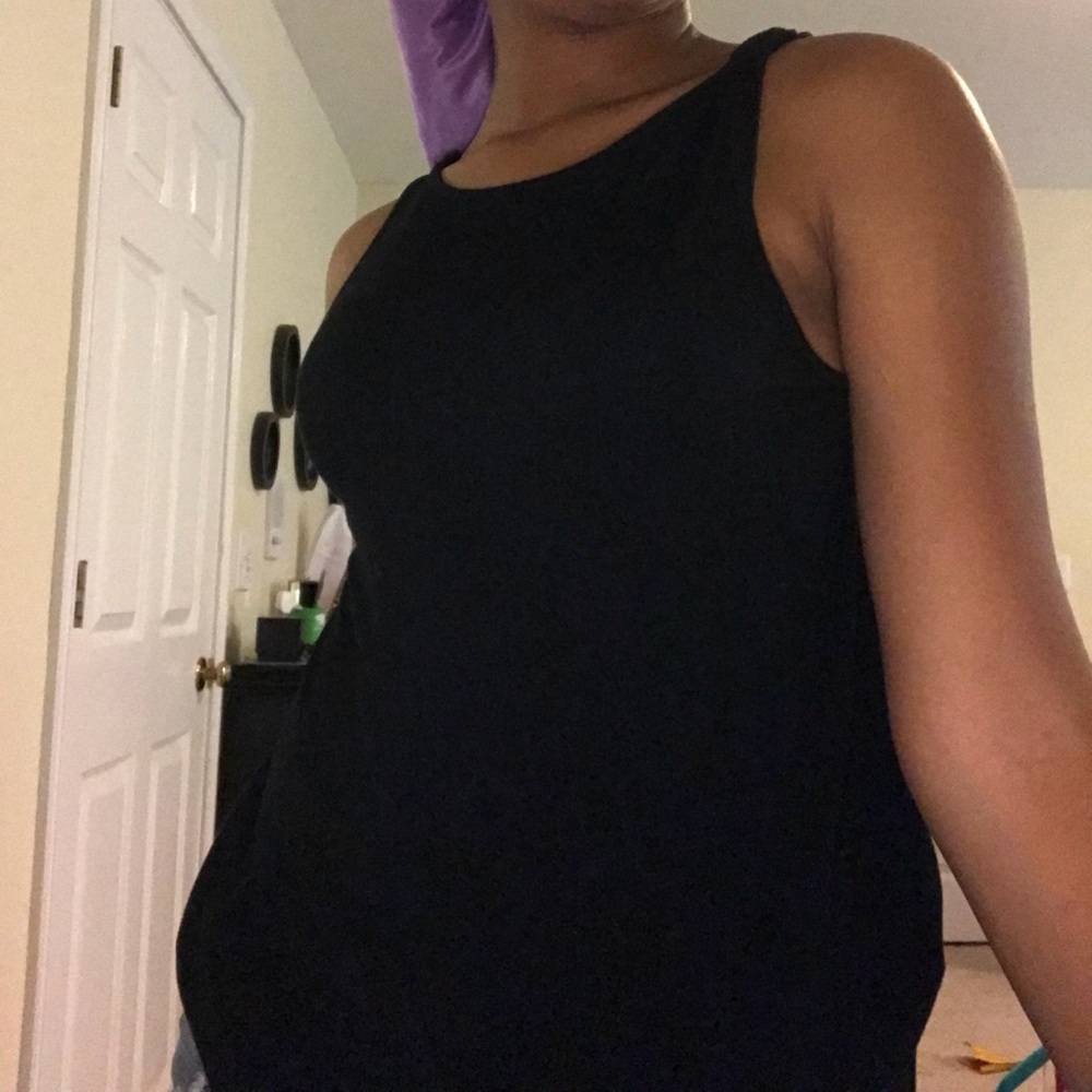 Black tank top